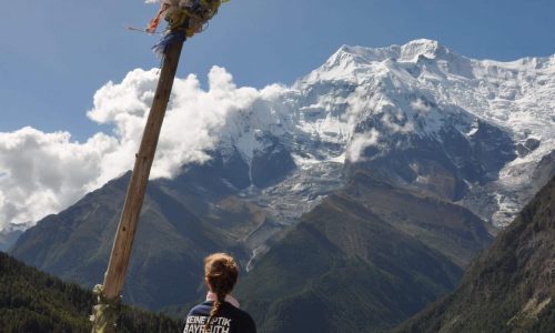 Nepal: Blick auf den Gangapurna (7454 m)