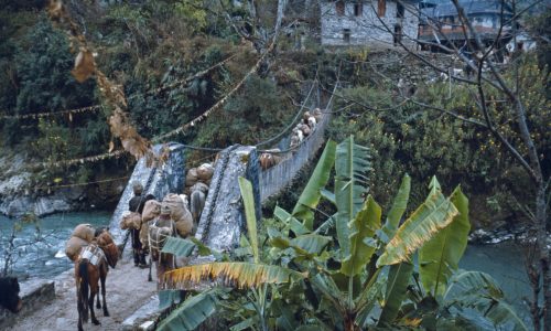 Annapurna-Gebiet, Brücke bei Biretanti
