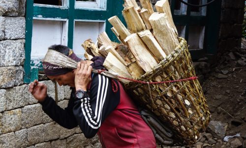 Träger in Nepal