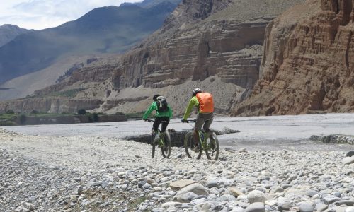 Biker in Mustang | Khali Ghandaki Tal | Nepal MTB