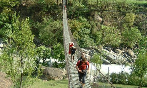Annapurna | Brücke bei Bhulbhule