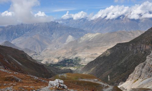Nepal, Annapurna Runde: Abstieg vom Thorong La