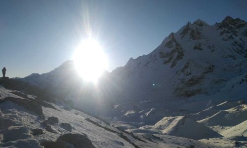 Nepal | Trek rund um den Manaslu: Sonnenaufgang
